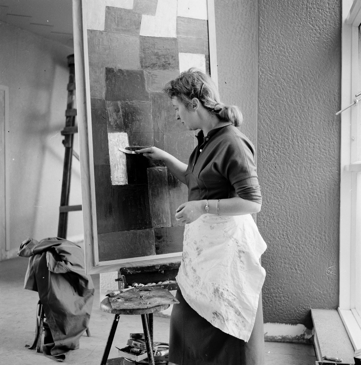 Nína Tryggvadóttir 1956 Ljósmynd tók Andrés Kolbeinsson Ljósmyndasafn Reykjavíkur facebook